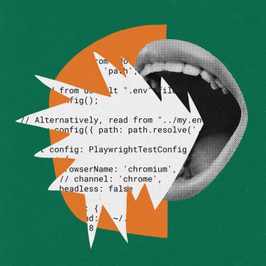 Çağdaş sanat kolajı. Yaratıcı tasarım. Kadın ağız kodlama bilgisi bağırıyor. Veri bilimi eğitim kursları. IT, işletme, veri bilimi, kodlama, işgal, modern teknolojiler kavramı