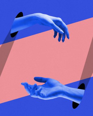 Soyut, enerjik sanat eserleri. Pop sanatı kavramı, olumlu duygular. Asgari sanat tasarımı.