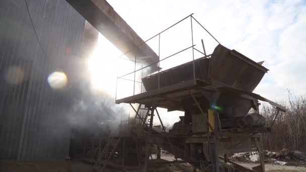 Waste Recycling Plant High Quality Fullhd Footage — Stock Video