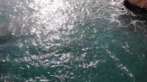 Μπλε Θέα Του Ωκεανού Υψηλής Ποιότητας Πλάνα — Αρχείο Βίντεο