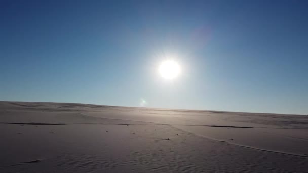Пісок Сонце Вид Дрон Високоякісні Кадри — стокове відео