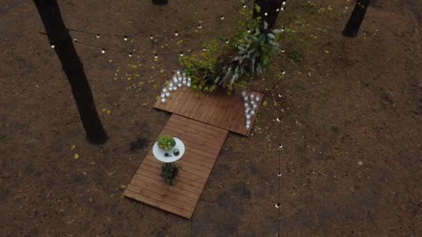 Ormanda Düğün Kemeri Görüntüsü Yüksek Kalite Görüntü — Stok video