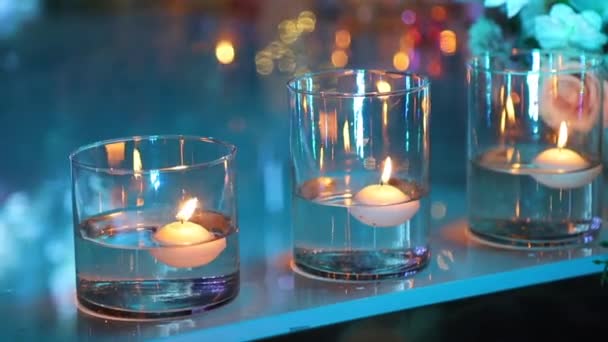 Όμορφα Κεριά Γάμου Υψηλής Ποιότητας Υλικό Fullhd — Αρχείο Βίντεο