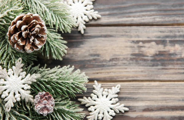 성탄절 배경에 전나무와 배경에 — 스톡 사진