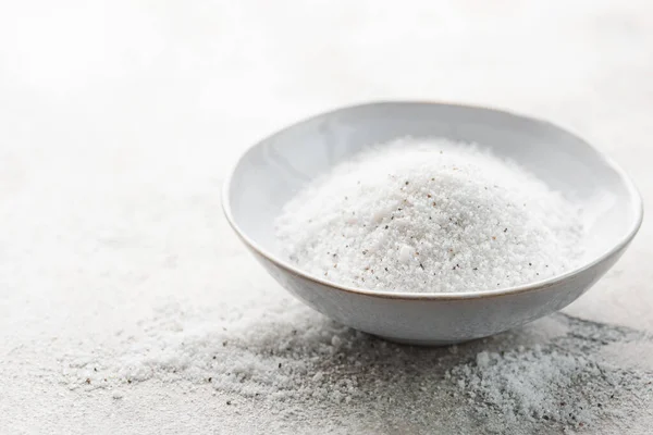 Bowl Italian Black Truffle Sea Healthy Food Concept Speciality Salt – stockfoto