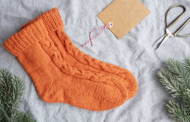 Yün el yapımı çoraplar, Noel hediyeleri.. 