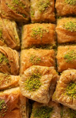 Türk baklava tatlısı çeşitleri yakın çekim