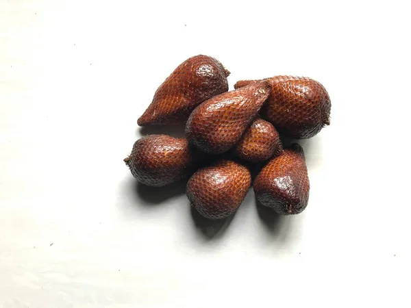 Salak Snakefruit Fresh White Background — Stock Photo, Image