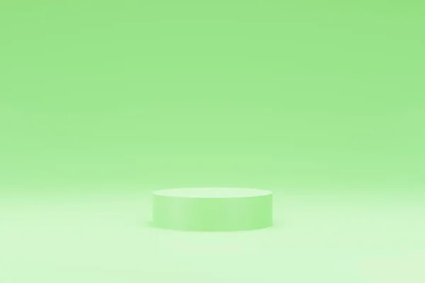 Plattform Grüne Farbe Für Produkthintergrund Bühne Oder Podium Sockel Mit — Stockfoto