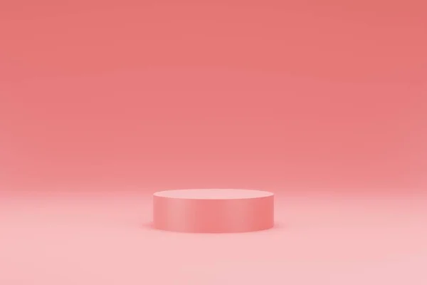 Platform Roze Kleur Voor Product Achtergrond Podium Podium Sokkel Met — Stockfoto