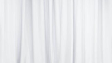 Düz eğimli asgari soyut beyaz arkaplan, ürün veya metin tasarımı için arkaplan tasarımı için dalgalı saten dalgalar. 3d resimleme