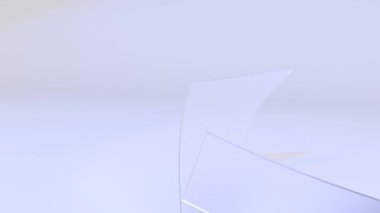 soyut arkaplan cam konsepti 3d illüstrasyon 4k görüntü oluşturur