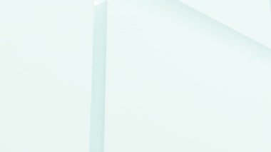 soyut beyaz arkaplan 3d illüstrasyon 4k görüntü, gölge etkisi biçimi modern