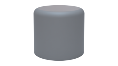 3d gri silindir çizimi