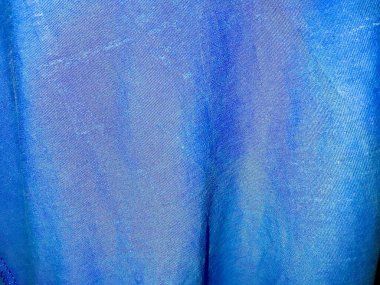 Gölgeli Mavi desenli kumaşın Yakın Çekimi