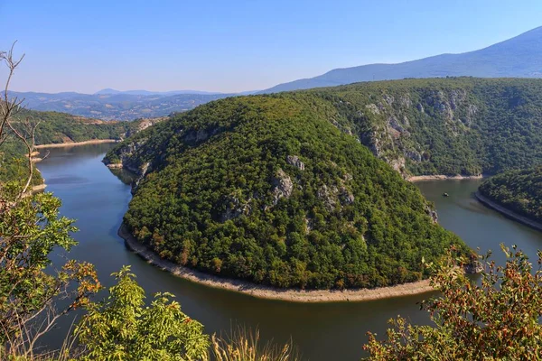 Jezioro Akumulacyjne Rzece Vrbas Zachód Banja Luki Kanionie Pomiędzy Manjaa Obrazek Stockowy