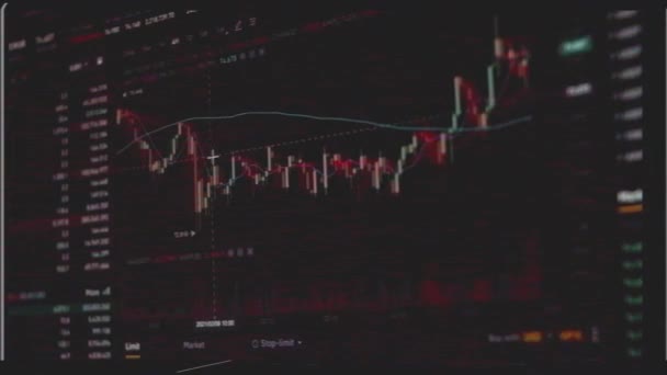 Proceso Compra Bitcoin Invertir Dinero Criptomoneda Hacer Pago Línea — Vídeo de stock