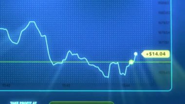 Borsa yatırım ticaretinin iş mumu grafiği. Tam üstüne bastın. Grafik soyut boğa piyasa tasarımı eğilimi. Kripto para ve bitcoin konsepti