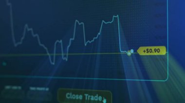 Borsa yatırım ticaretinin iş mumu grafiği. Tam üstüne bastın. Grafik soyut boğa piyasa tasarımı eğilimi. Kripto para ve bitcoin konsepti