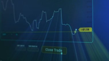 Borsa yatırım ticaretinin iş mumu grafiği. Tam üstüne bastın. Grafik soyut boğa piyasa tasarımı eğilimi. Kripto para ve bitcoin konsepti