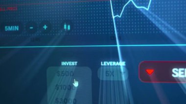 Borsa yatırım ticaretinin iş mumu grafiği. Tam üstüne bastın. Grafik soyut boğa piyasa tasarımı eğilimi. Kripto para ve bitcoin konsepti