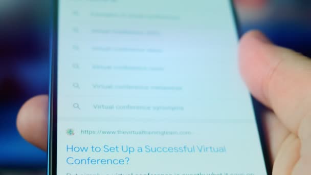 Looking Smartphone Questions Virtual Conference — 비디오
