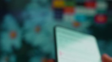 Looking at the smartphone, I read information about multiracial.