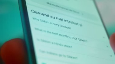 Smartphone in hand, I search the internet for information about Sikkim