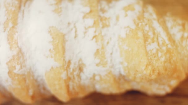 Berbagai Keranjang Kue Dengan Buah Berry Kue Kue Tersebut Dihias — Stok Video