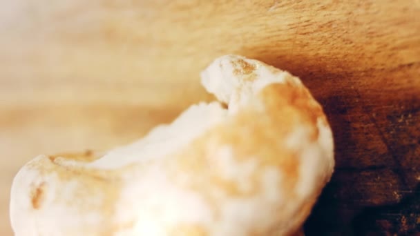 Kremalı Puf Böreği Pasta Yuvarlaktır Makro Çekim — Stok video