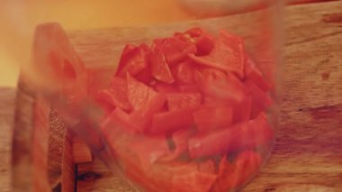 Process of preparing Chili Sauce.