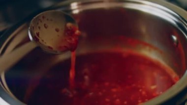 Process of preparing Chili Sauce.