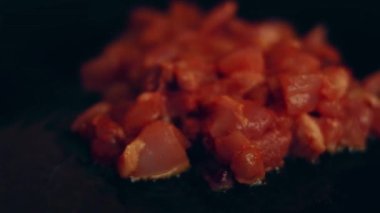 Process of preparing Irresistible chili cheese Hot Dogs. Taste USA cuisine.