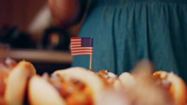 Process of preparing Irresistible chili cheese Hot Dogs. Taste USA cuisine.