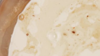 hallucination effect of Favorite chocolate Cake with Nutella Buttercream and Strawberries. Taste USA cuisine.