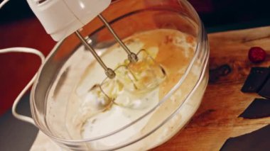 hallucination effect of Favorite chocolate Cake with Nutella Buttercream and Strawberries. Taste USA cuisine.