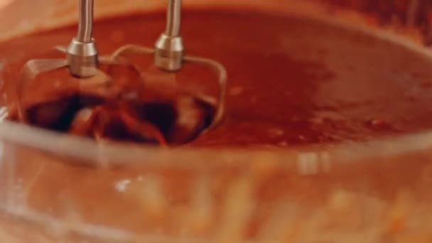 Hallucination Effekt Favorit Chokolade Kage Med Nutella Buttercream Jordbær Smag – Stock-video