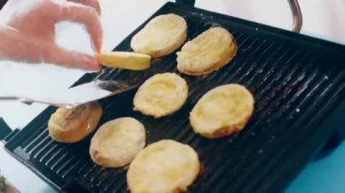 transition effect of green tomato blt burger, vegan burger.