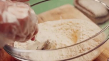 Preparing American flag mixed Berry Pie. Video transition effect.
