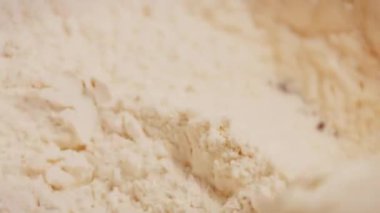 Preparing American flag mixed Berry Pie. Video transition effect.