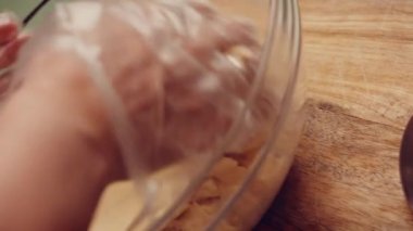 Preparing American flag mixed Berry Pie. Video transition effect.