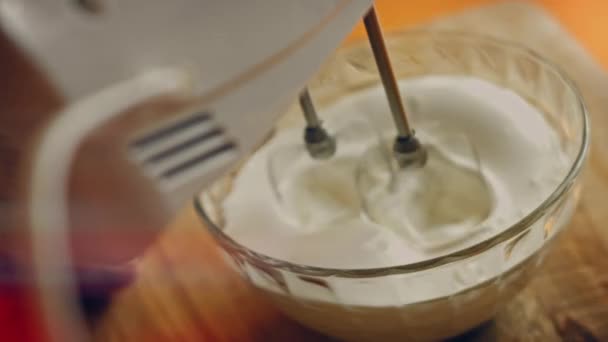 Preparing Process Old Time Custard Ice Cream Transition Effect Cartoons — Stok Video