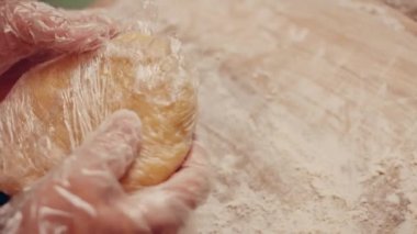 Preparing American flag mixed Berry Pie. Video transition effect.