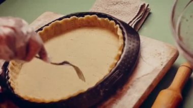 Preparing American flag mixed Berry Pie. Video transition effect.