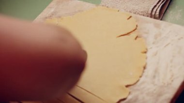 Preparing American flag mixed Berry Pie. Video transition effect.