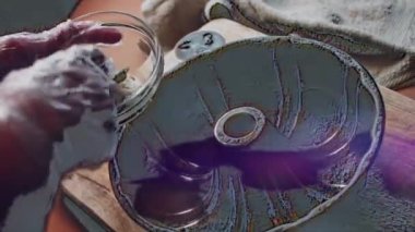 Pasta yapmak için hamur işini pişirin. Pound Cake yapıyorum.