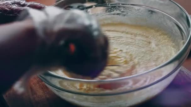Pasta Yapmak Için Hamur Işini Pişirin Pound Cake Yapıyorum — Stok video