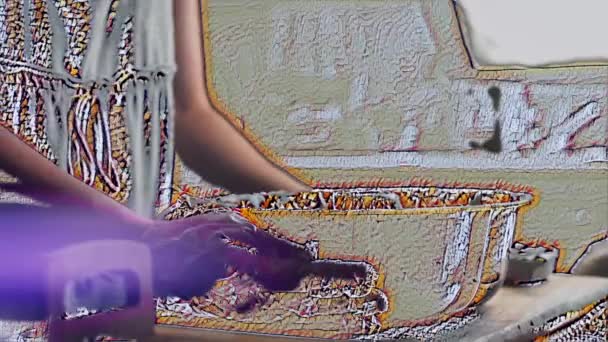 Випікати Тісто Торта Вигляді Випічки Роблю Фунт Торт — стокове відео