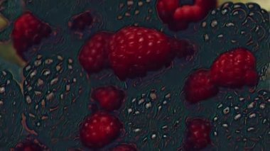 Crustless New York Cheesecake 'i hazırlıyorum. Amerikan mutfağını tat, Contour vurgulama efekti.