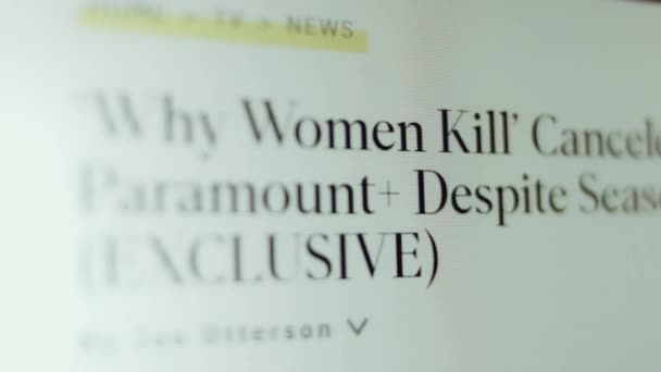 Why Women Kill Shooting Screen Pixel Mode — Stock videók
